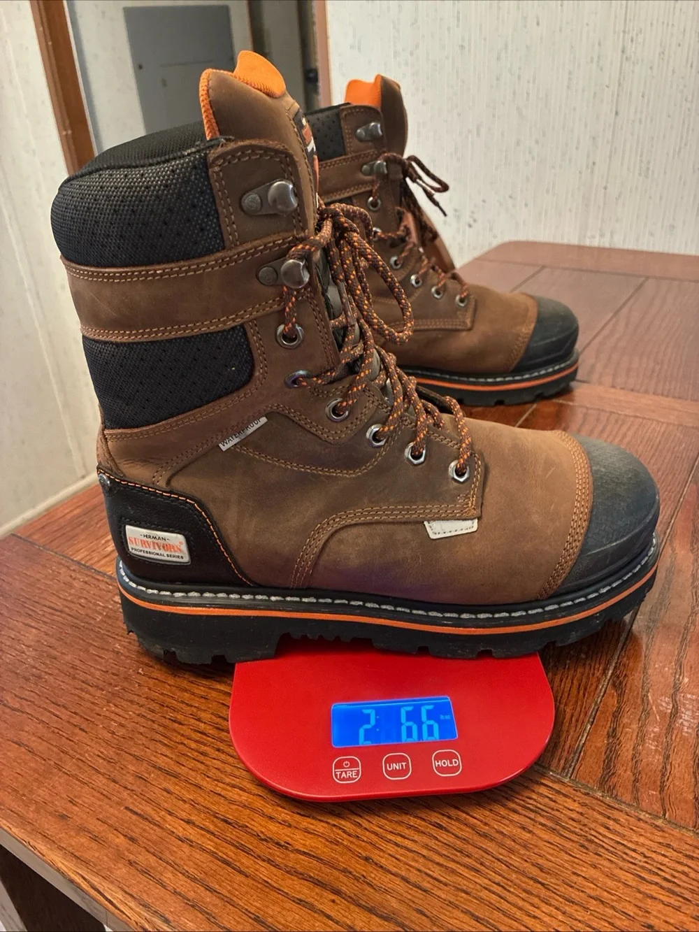 Herman Survivors Pro Series Work Boots Men’s 7.5 Shoveler Steel Toe Waterproof